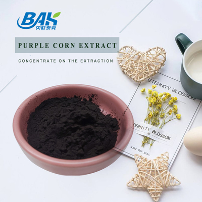 BAK Factory Wholesale Антоцианин 35% Zea Mays фиолетовый кукурузный экстракт темно-фиолетовый порошок