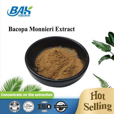 Горячая продажа HPLC UV Bacopa Monnieri экстракт коричневый желтый порошок 100% Pass 80 Mesh