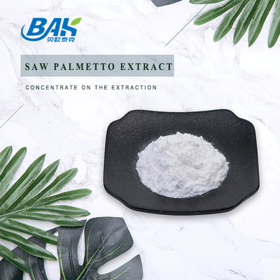 Поставка на заводе Saw Palmetto Extract 25% 35% 45% жирных кислот Serenoa Repens White Powder